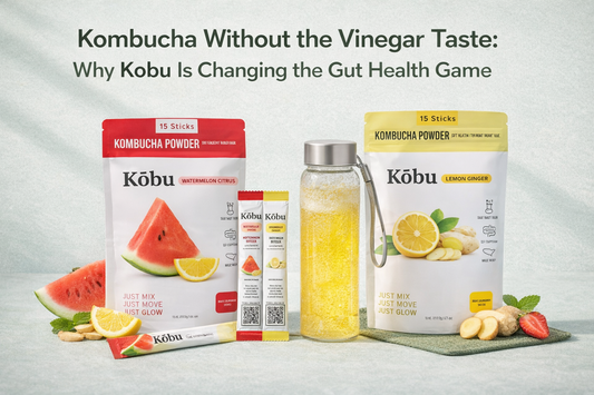 🫧 Kombucha Without the Vinegar Taste: Why Kobu Is Changing the Gut Health Game