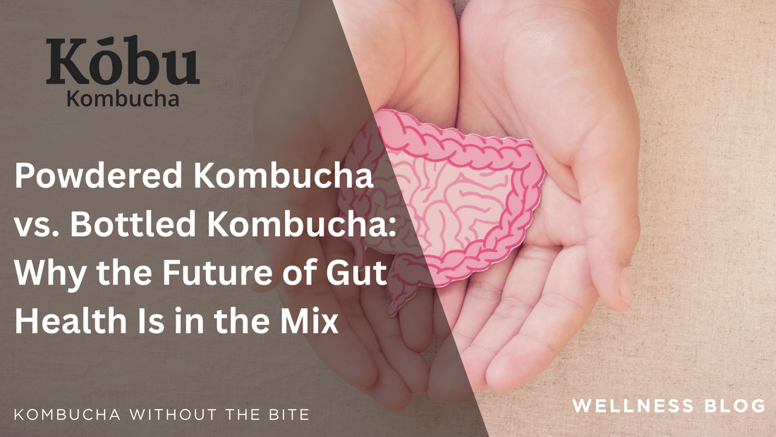 Powdered Kombucha vs. Bottled Kombucha: Why the Future of Gut Health Is in the Mix