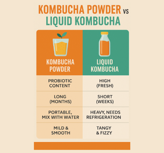 Kombucha Powder vs Liquid Kombucha: Which is Better?
