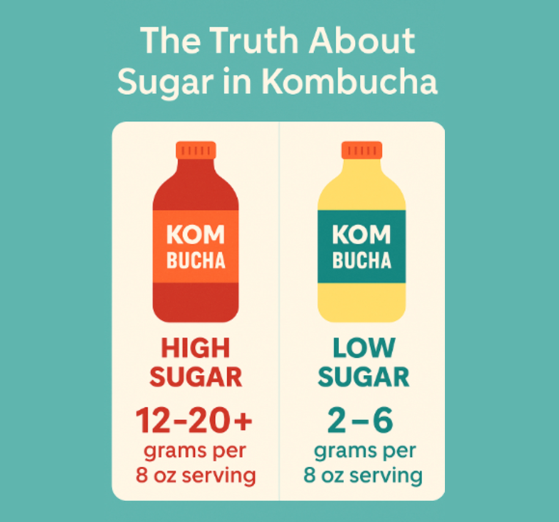 The Truth About Sugar in Kombucha (and How to Avoid It)