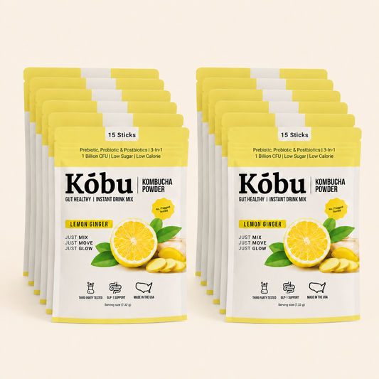 Kōbu Kombucha Powder Box (12 cases of Lemon Ginger)