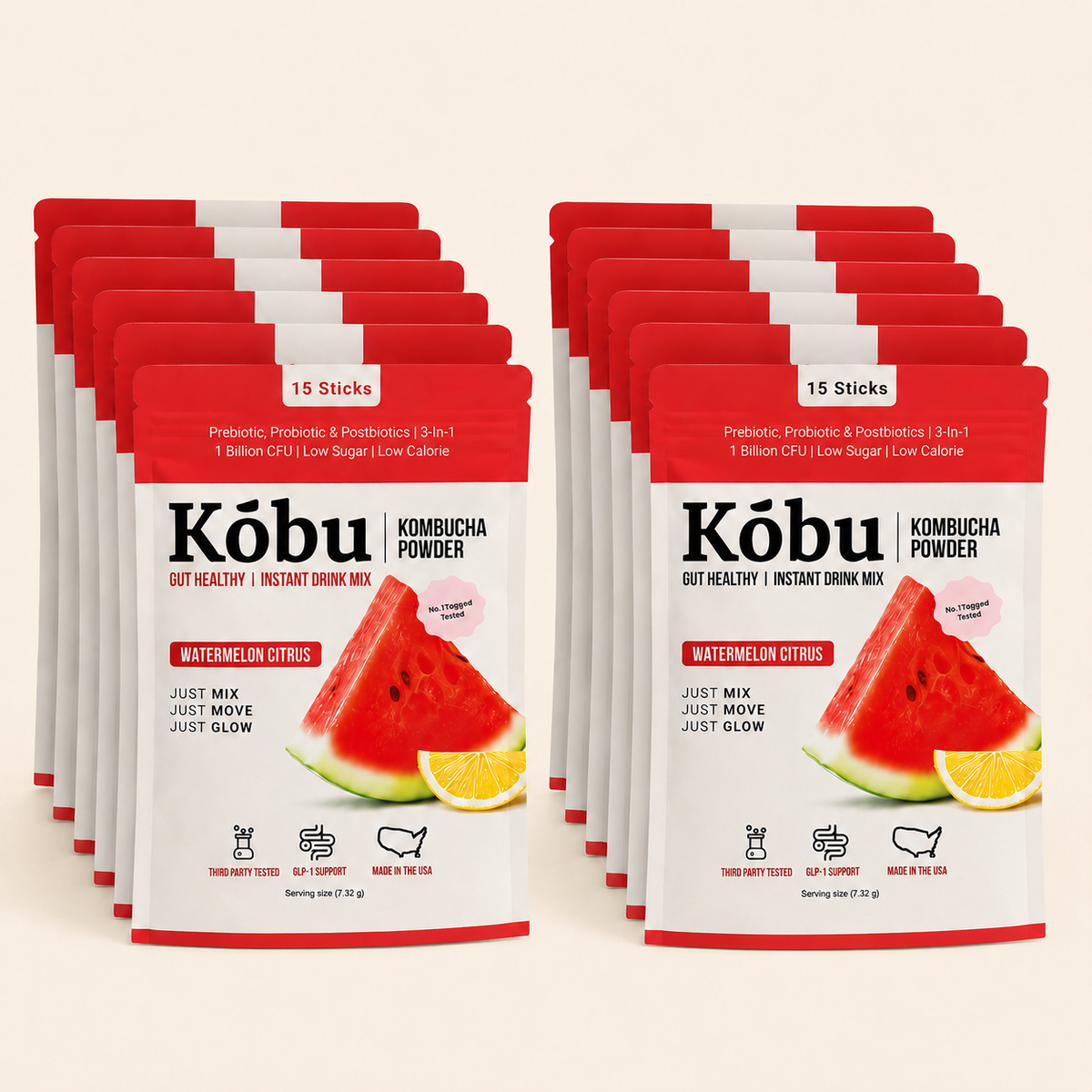 Kōbu Kombucha Powder Box (12 cases of Watermelon Citrus)
