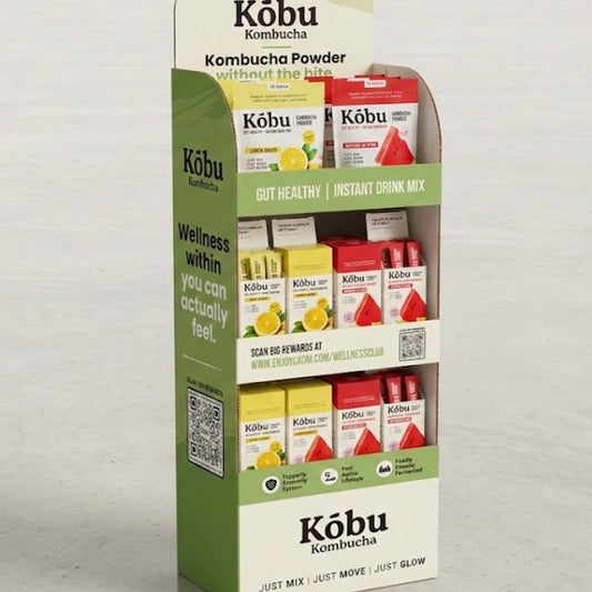 Kobu Kombucha Floor Display