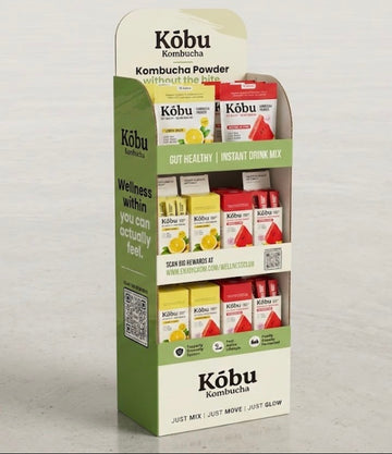 Kobu Kombucha Floor Display
