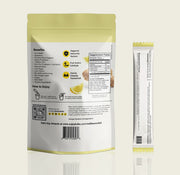 Kōbu Kombucha Powder — Lemon Ginger (15 Sticks) Gut Support & Probiotic