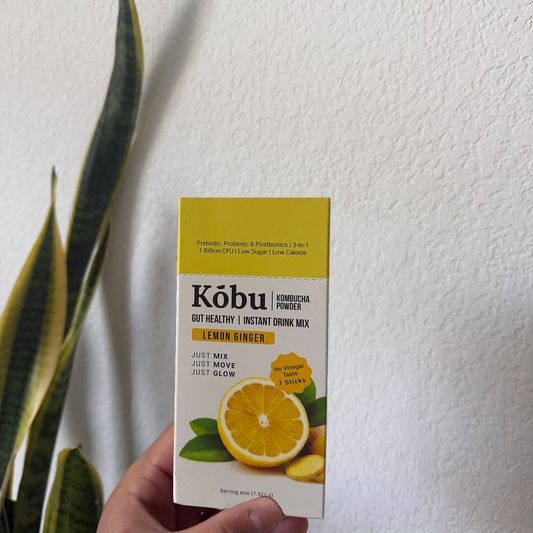 Kōbu Kombucha Powder Box – Lemon Ginger