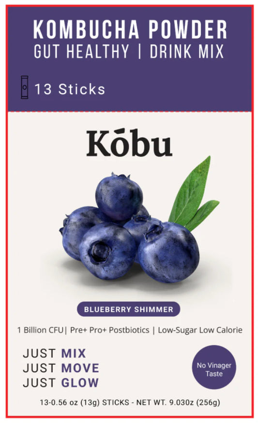 Coming Soon! Blue Berry Mint Kombucha Powder (13 Stick Packs)