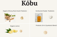 Kōbu Kombucha Powder – Watermelon Citrus (15 Sticks) | GLP-1 Support | Pre + Pro + Postbiotic thumb 2