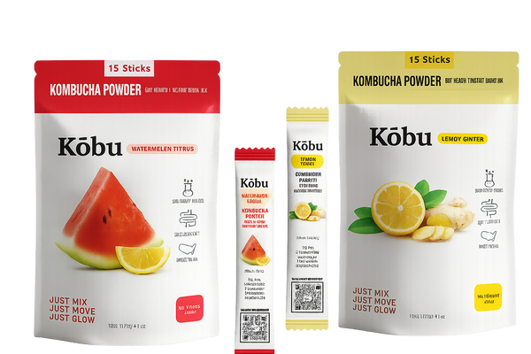 Kōbu Kombucha Powder – Watermelon Citrus & Lemon Ginger